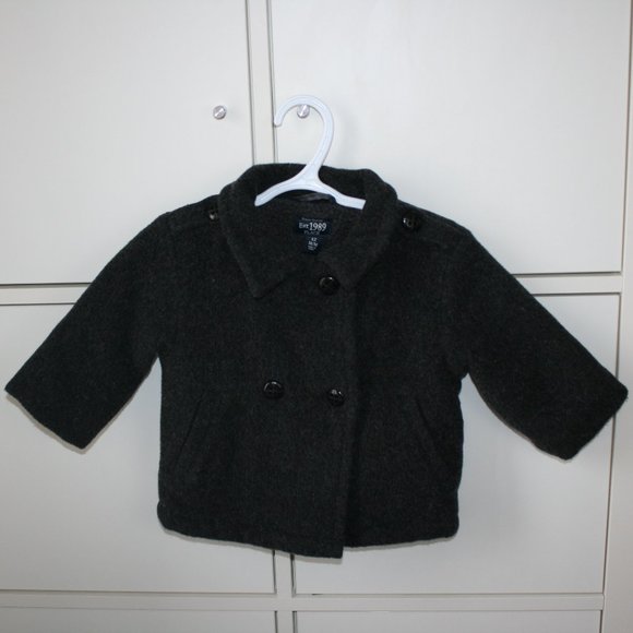 Classic baby boy pea coat 12 months - Picture 2 of 16